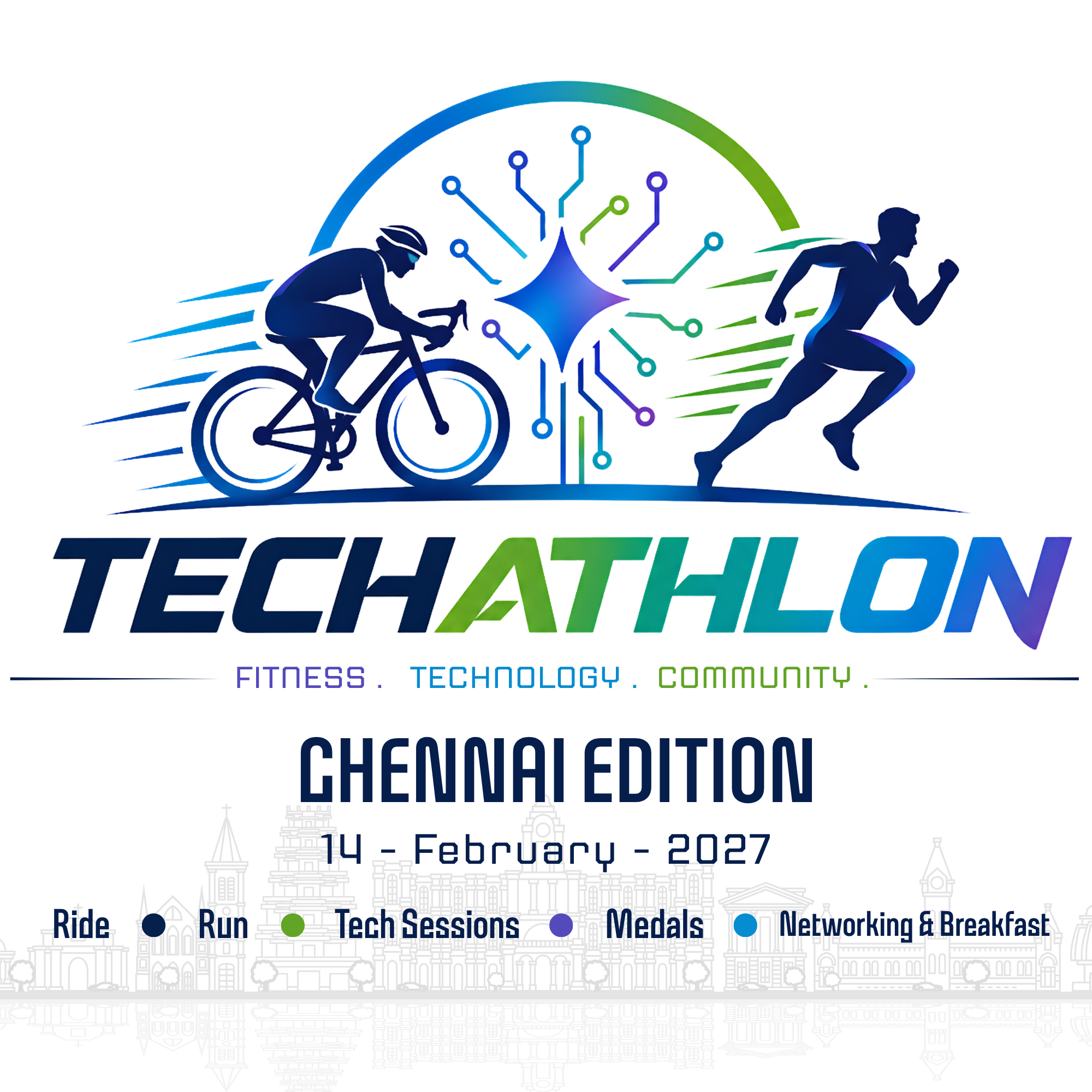 Techathlon Chennai Edition event logo